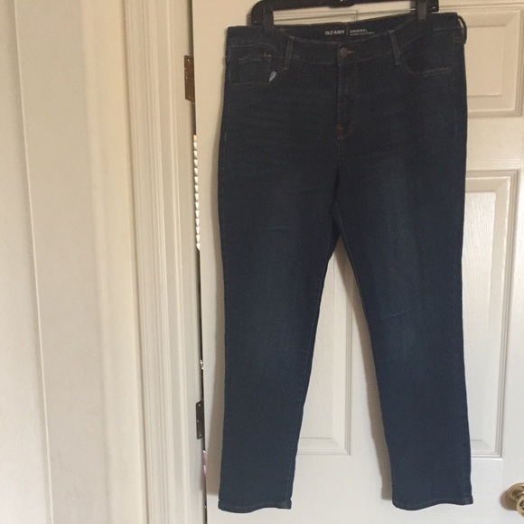 NWOT Old Navy dark denim bootcut jeans 16 short - Picture 6 of 14